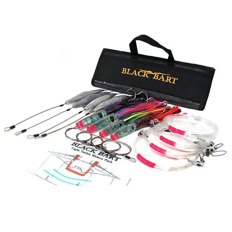 Black Bart Wahoo Rigged Lure Packs 1