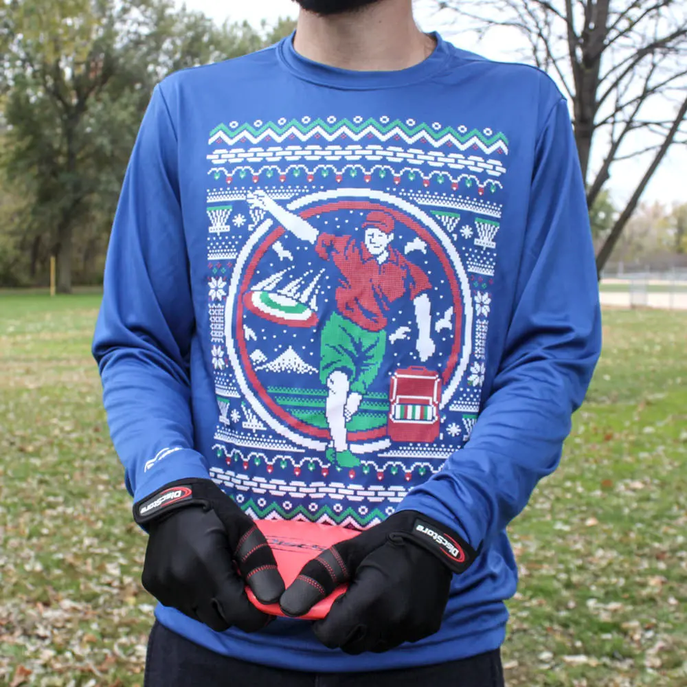 Disc Golf Ugly Sweater Long Sleeve Jersey 1