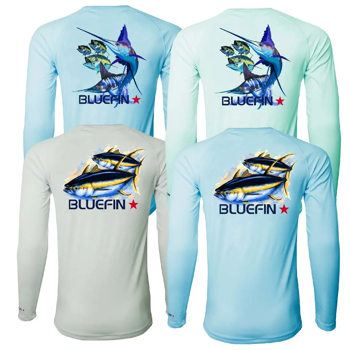 Bluefin Second Skin Long Sleeve Top Solar Uv Protective Fishing Tee 1