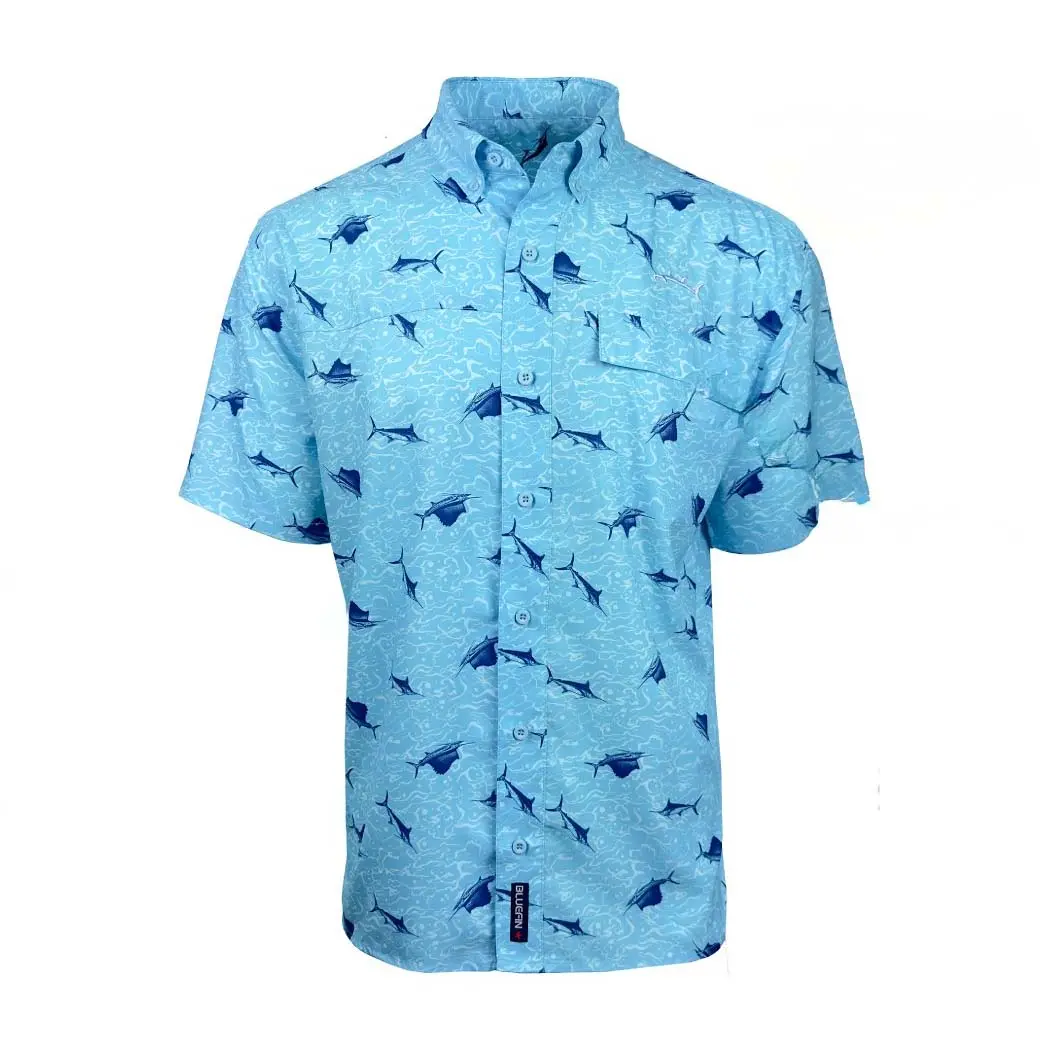 Bluefin Printed Sea Short Sleeve Uv Protective Performance Sport Shirt 1