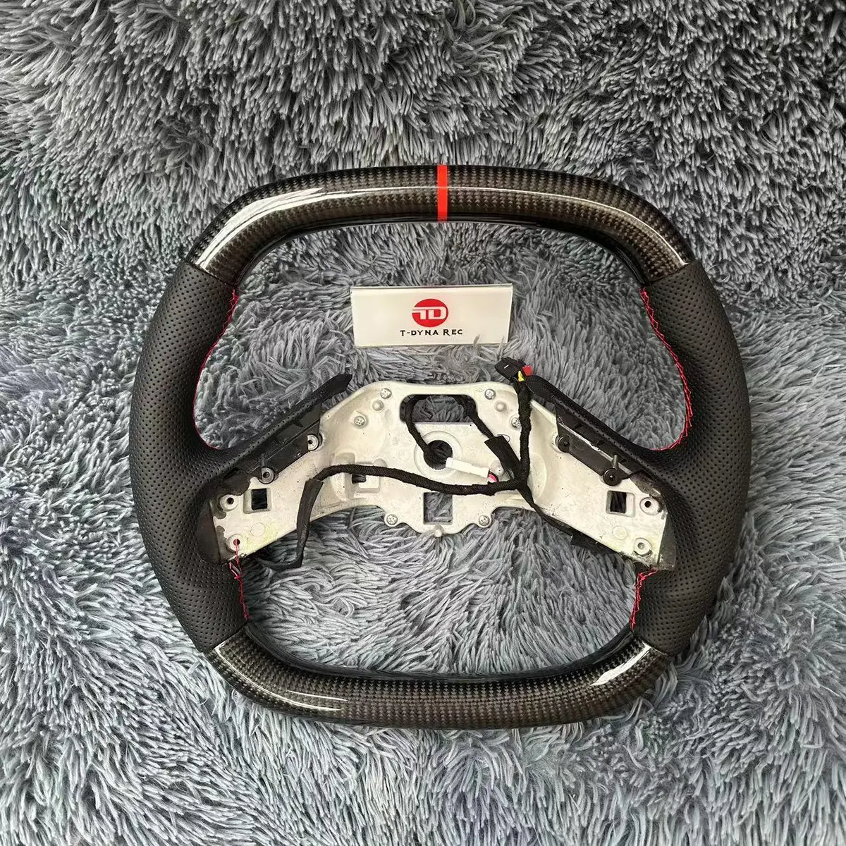 Flat Bottom Carbon Fiber Steering Wheel Corvette C8 2020-2026 |Ttd Craft 1