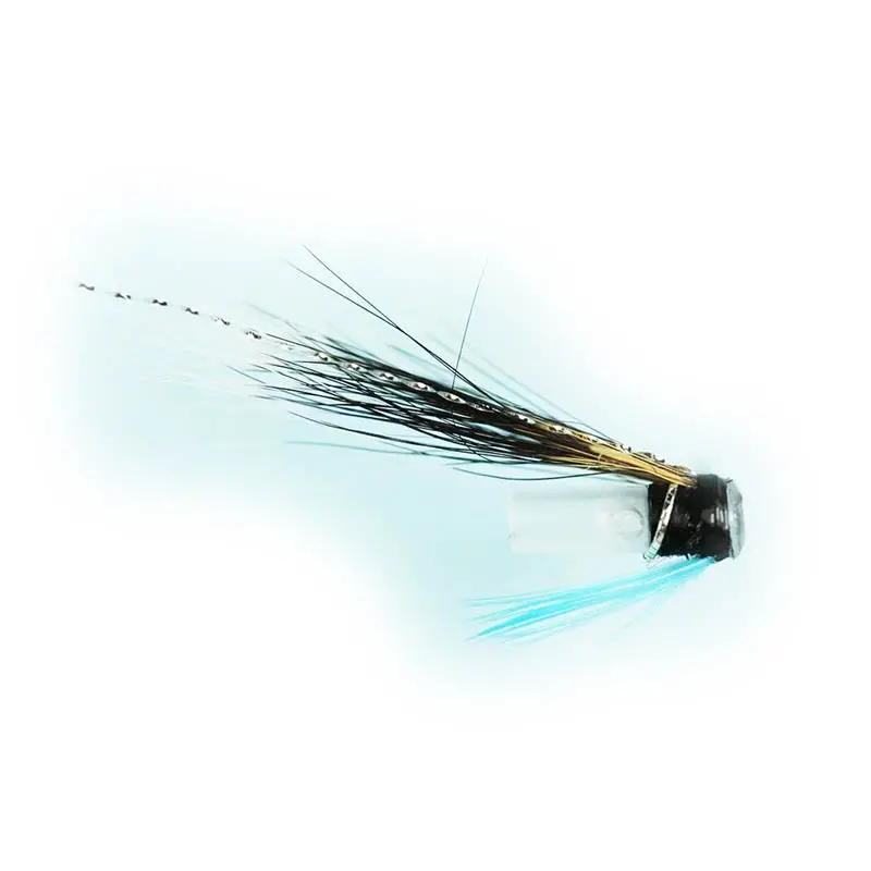 Caledonia Blue Charm Riffle Hitch Tube Fly 1