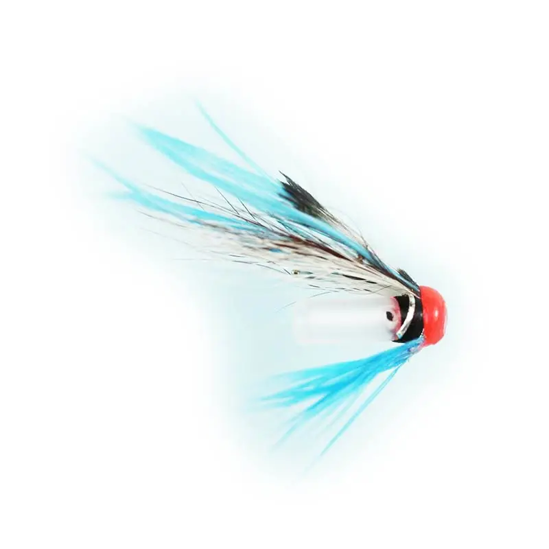Caledonia Blue Vulture Riffle Hitch Tube Fly 1