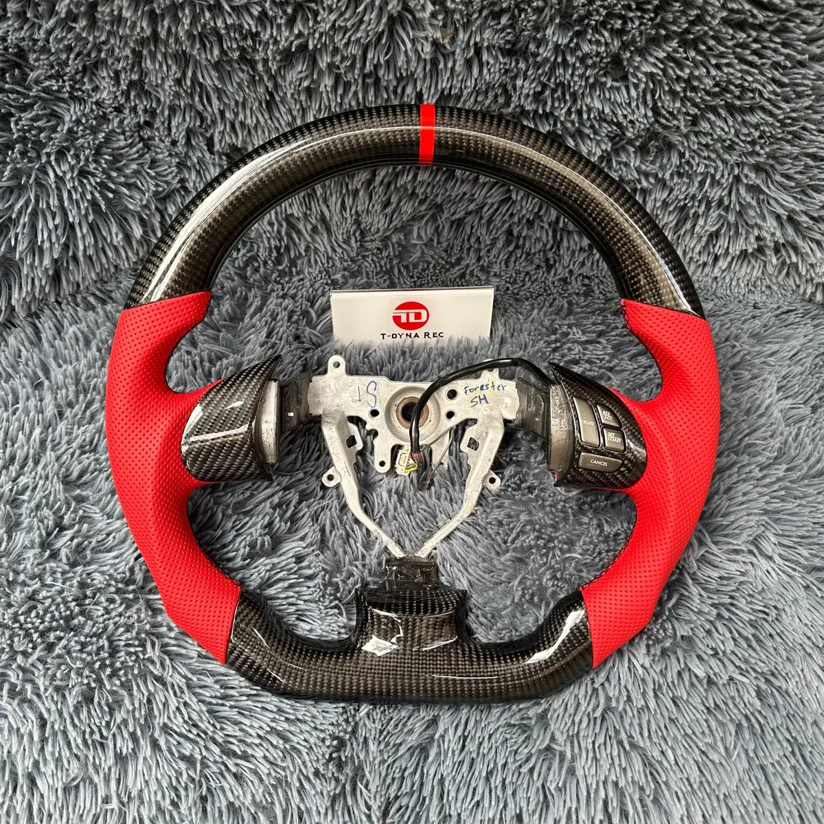 Carbon Fiber Steering Wheel For Subaru Wrx Sti Impreza 2008-2014 | Forester Legacy Fit 1