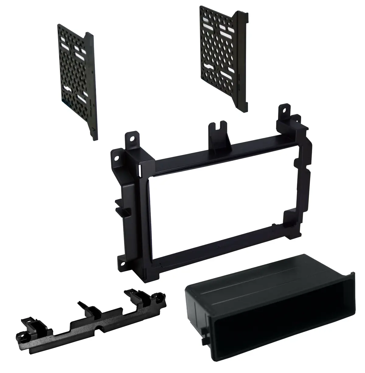Cdk658 Single Iso Or Double-Din Dash Kit Dodge Durango Or Jeep Grand Cherokee '14-'15 1