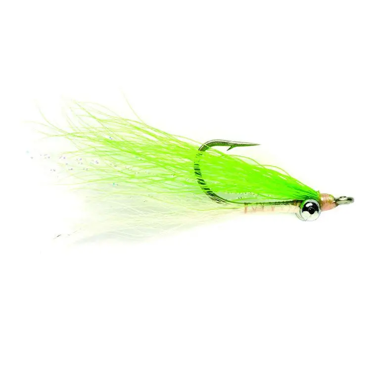 Fulling Mill Clouser Bone Chartreuse Fly 1