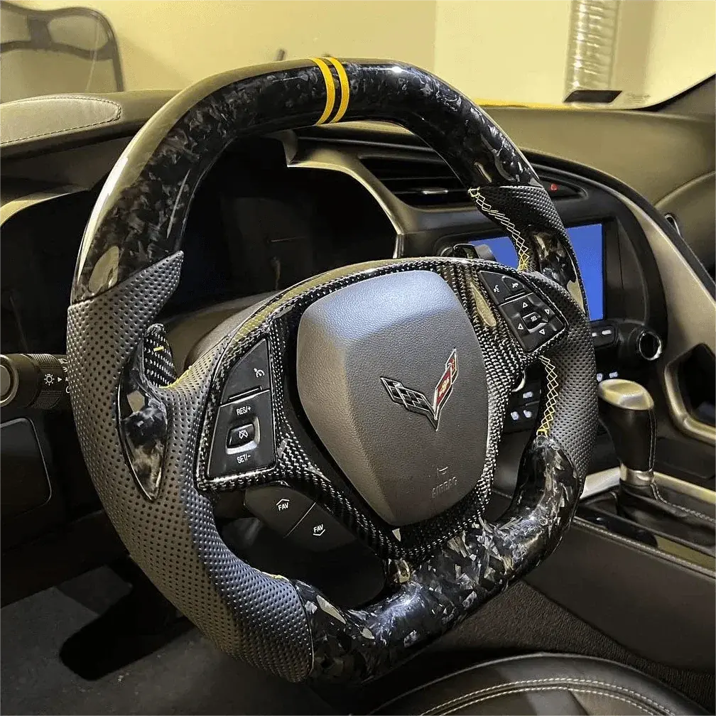 Custom Forged Carbon Fiber Steering Wheel For Corvette C7 2014-2019 |Ttd Craft 1