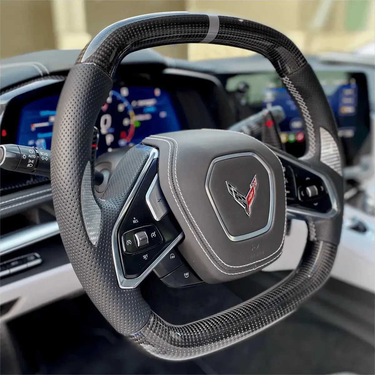 Corvette 2020-2026 C8 Carbon Fiber Steering Wheel |Ttd Craft 1