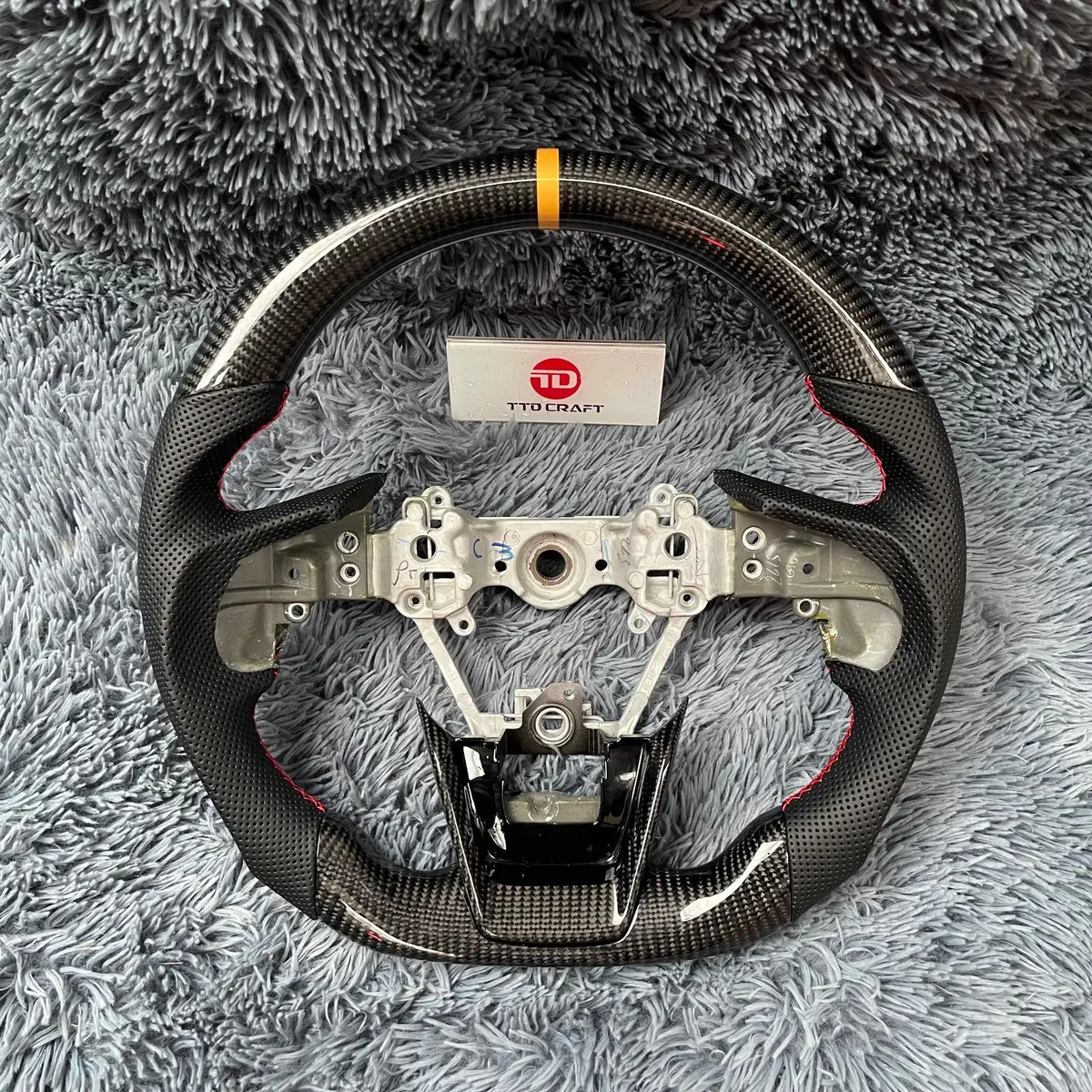 Subaru Crosstrek Forester Outback Custom Carbon Fiber Steering Wheel |Ttd Craft 1