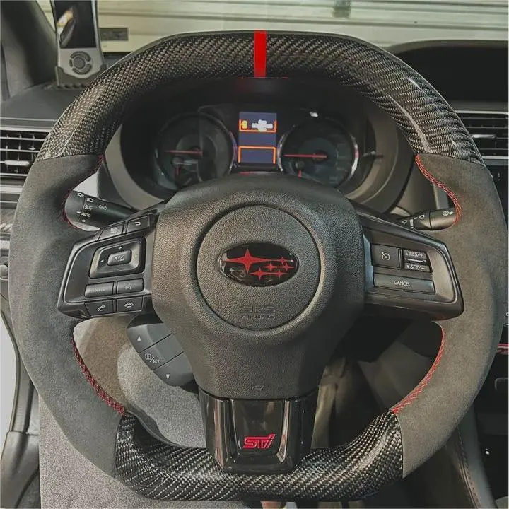 Custom Carbon Fiber Steering Wheel For 2015-2021 Subaru Wrx Sti |Ttd Craft 1