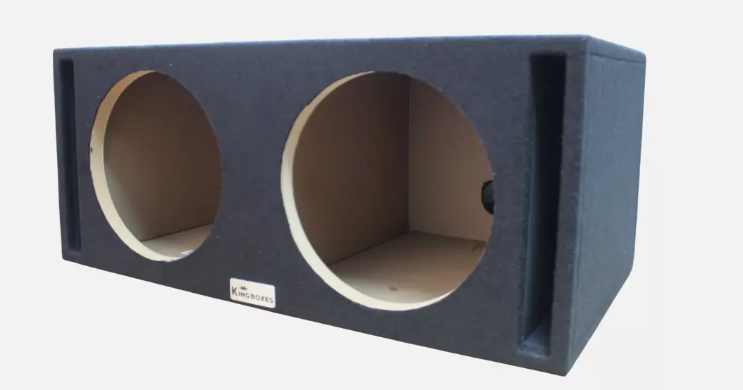 King Boxes D12dsv Dual Vented 12" Subwoofer Box 1