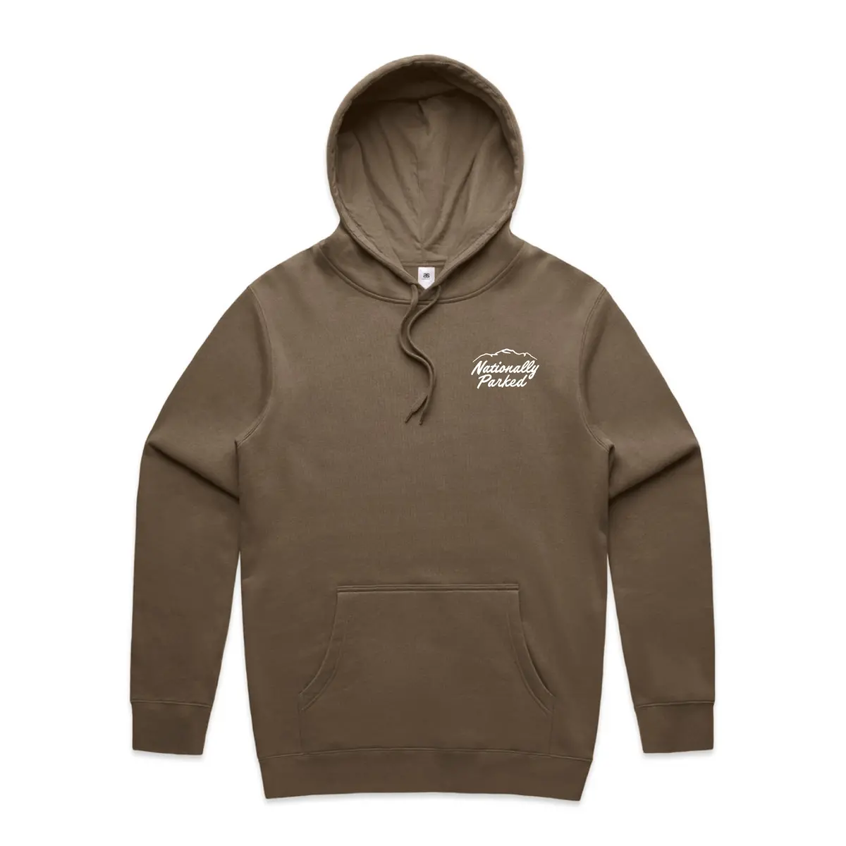 Nationally Parked Mid-Heavyweight Hoodie - Walnut 1