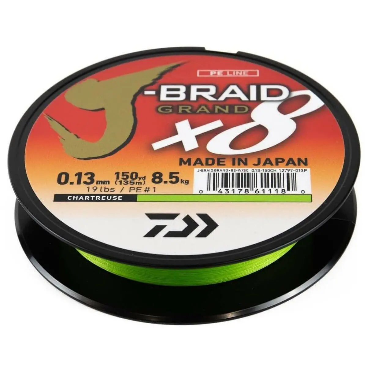 Daiwa J-Braid X8 Grand Braided Line 1