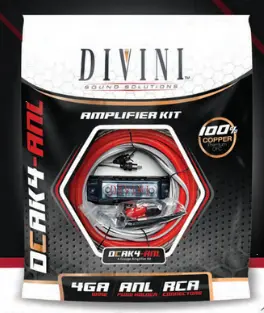Db Divini Dcak4anl 4 Gauge Ofc Amp Kit 1