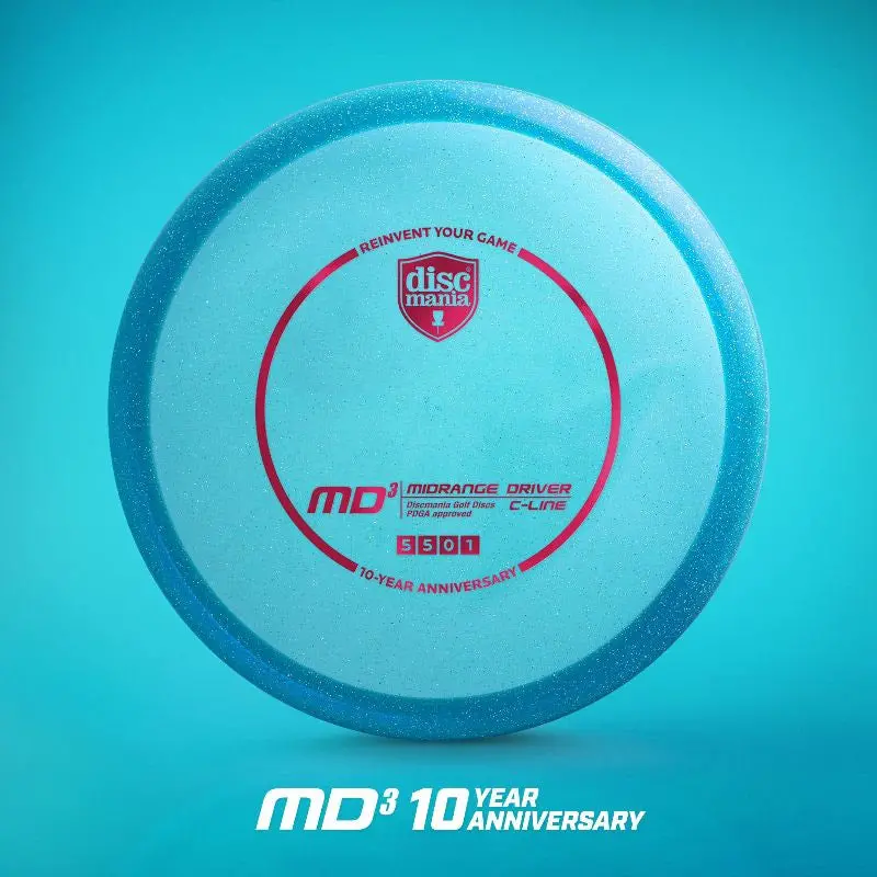 Discmania Metal Flake C-Line Md3 10 Year Anniversary Heirloom Stamp 1