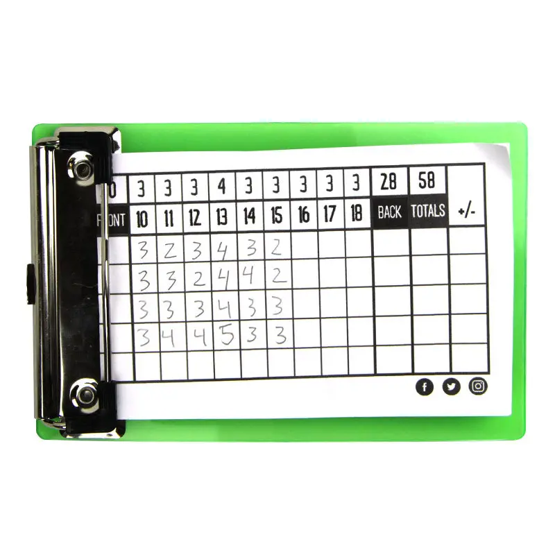 Disc Store Mini Disc Golf Scorecard Clipboard 1