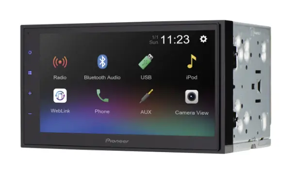 Pioneer Dmh-342Ex Mechless Receiver 6.8" Display, Bluetooth 1