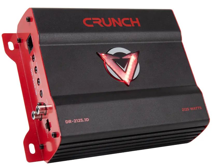 Crunch V-Drive Dr-2125.1D 1-Channel Amp 2125W Max 1
