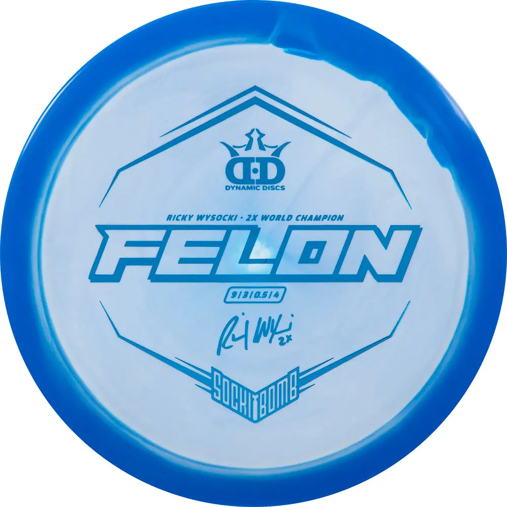 Dynamic Discs Fuzion Orbit Felon Ricky Wysocki Sockibomb Stamp 1