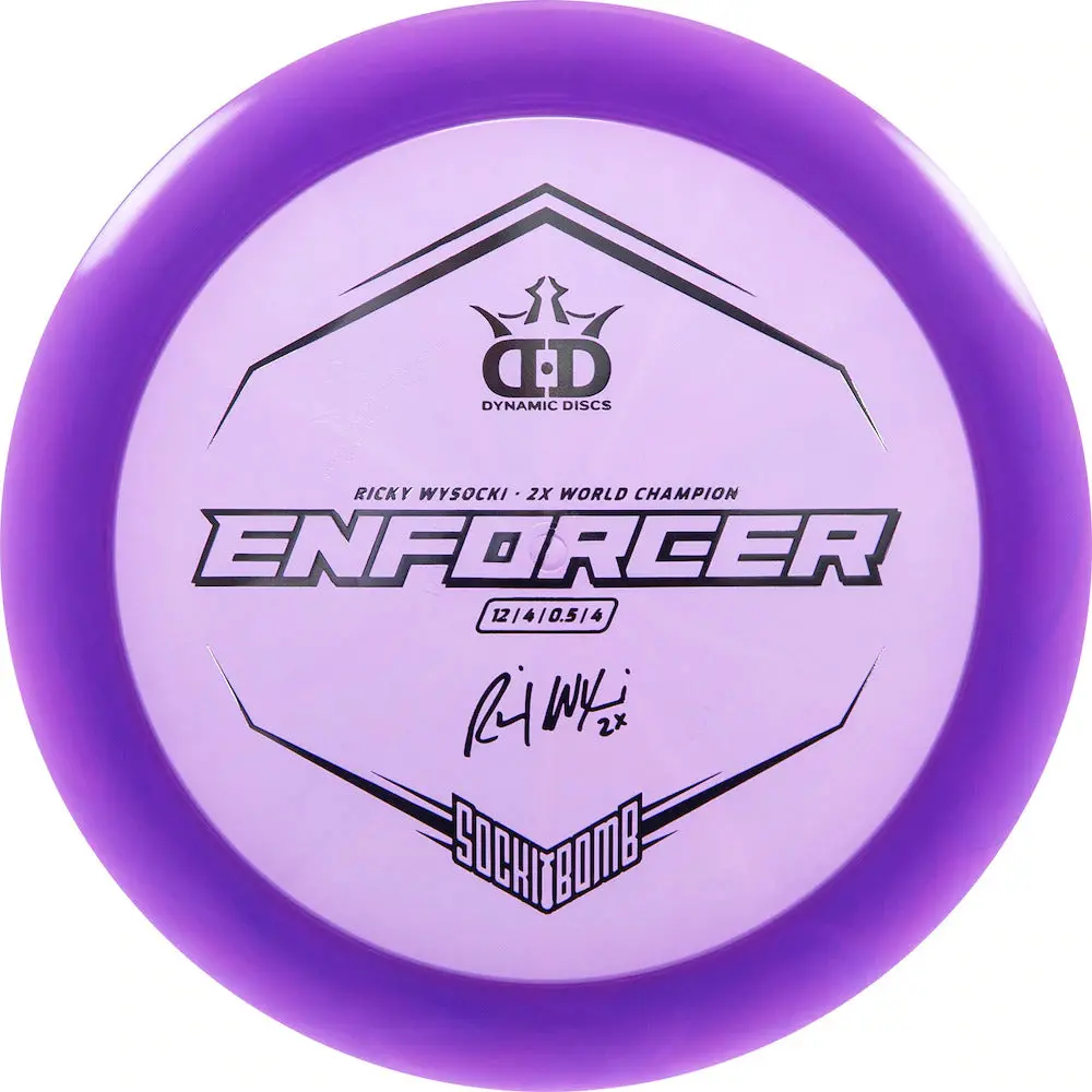 Dynamic Discs Lucid Enforcer Ricky Wysocki Sockibomb Stamp 1