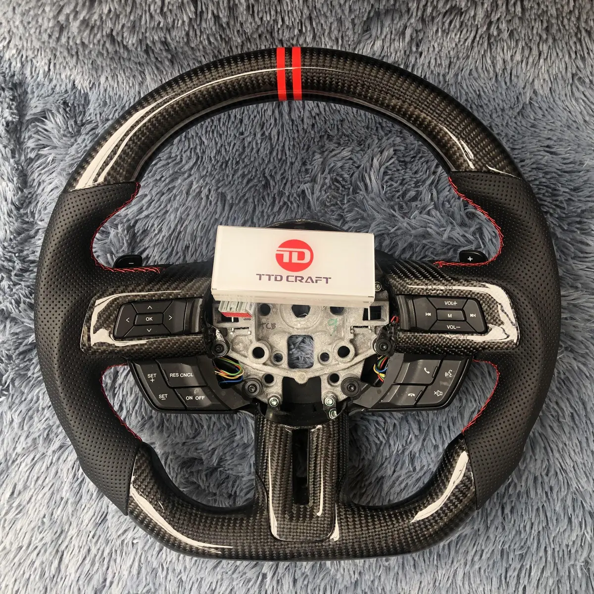 Ttd Craft Ford 2018-2023 Mustang Carbon Fiber Steering Wheel 7