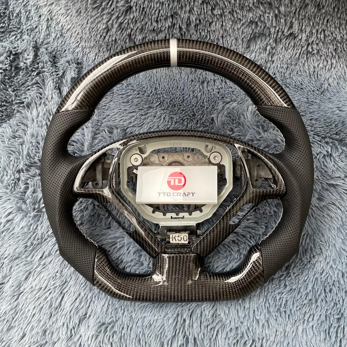 Ttd Craft Infiniti 2007-2015 G37 Carbon Fiber Steering Wheel 3