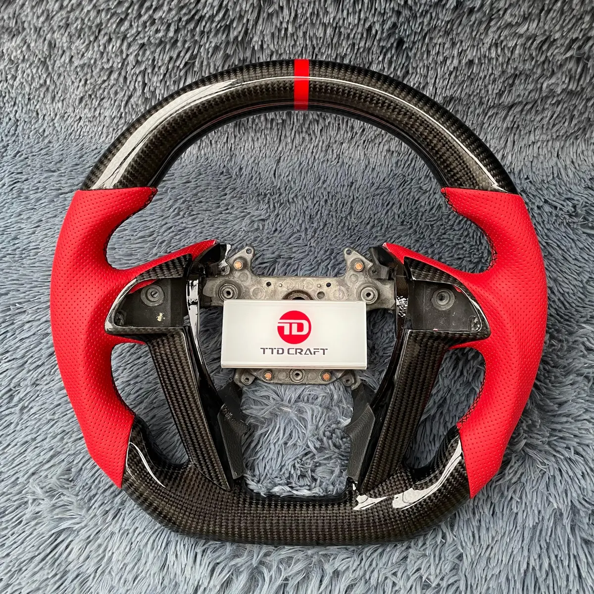 Honda 2008-2012 Accord / 2009-2015 Pilot Carbon Fiber Steering Wheel |Ttd Craft 7