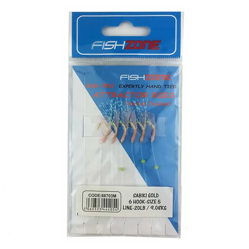 Fishzone Sabiki Gold Baitfish Lures 1