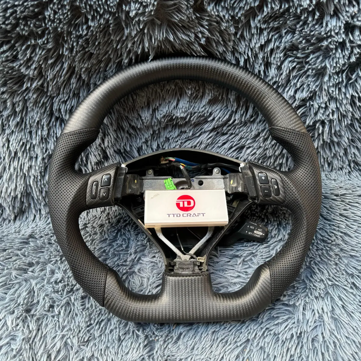 Matte Carbon Fiber Steering Wheel For Subaru 2005-2008 Forester Legacy |Ttd Craft 1