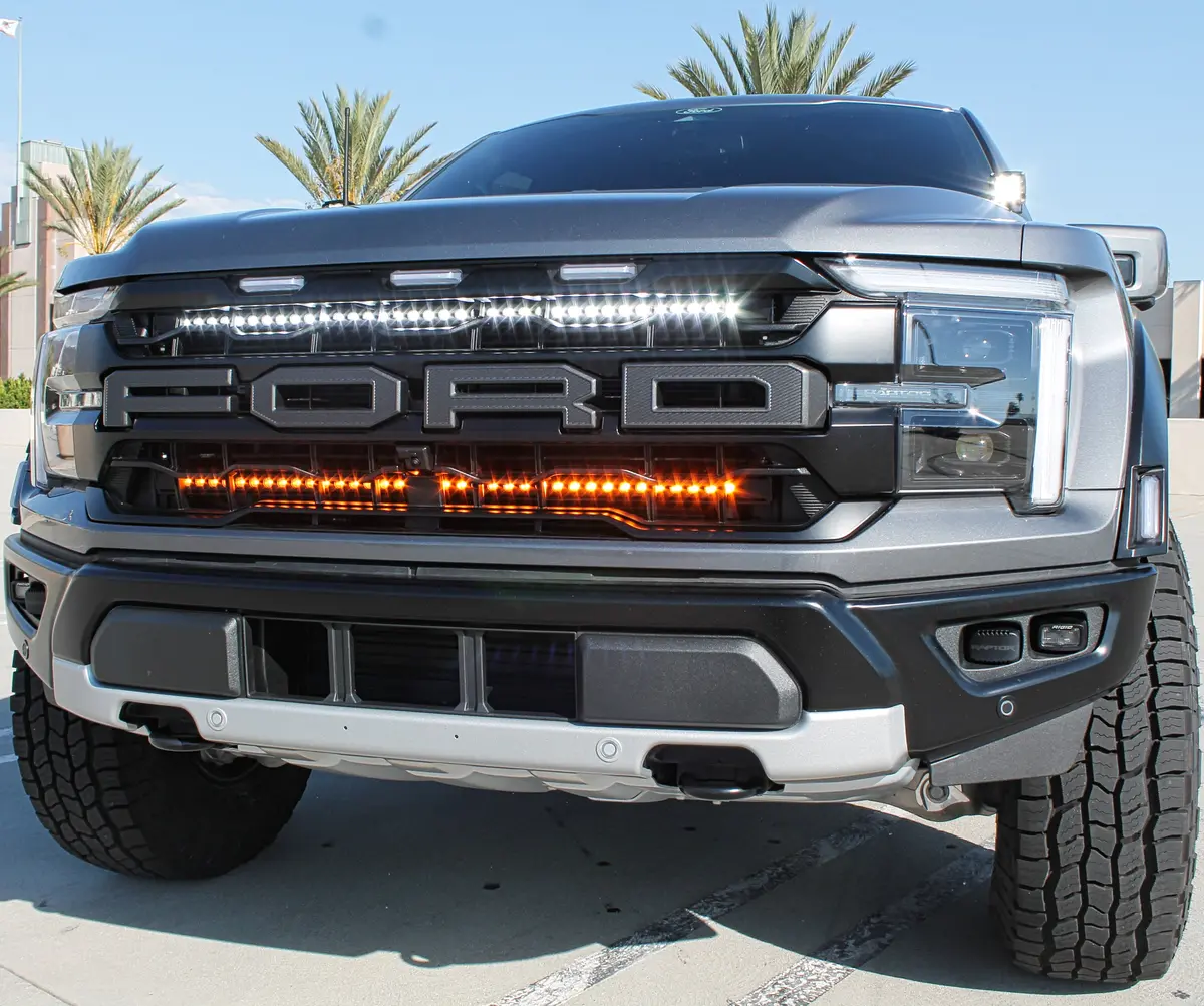 2024+ Ford Raptor Grille Lightbars Gen 3 Refresh Dual 40S - Slim 1