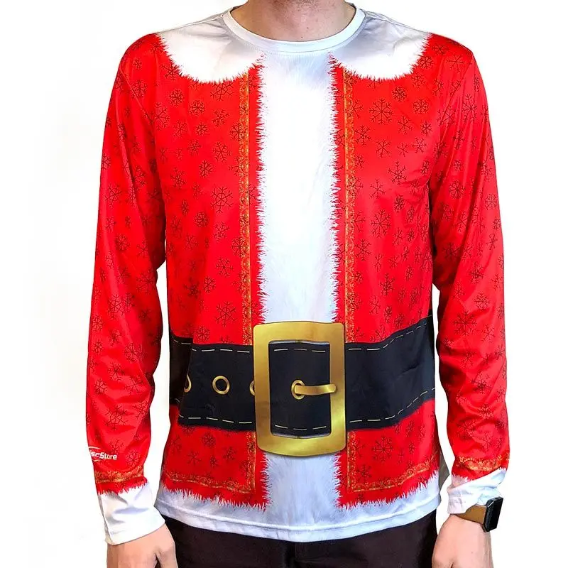 Santa Suit Full Sub Long Sleeve Jersey 1