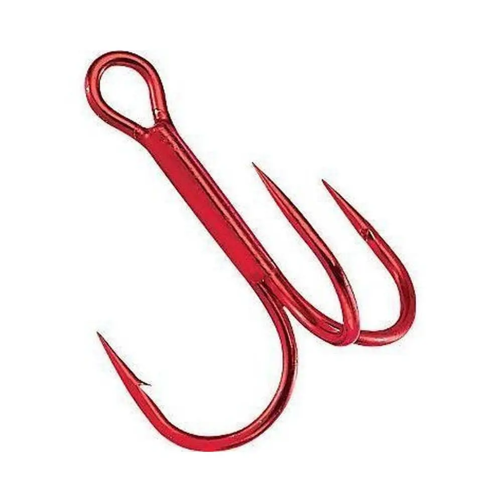 Gamakatsu Round Bend Red Treble Hooks 1