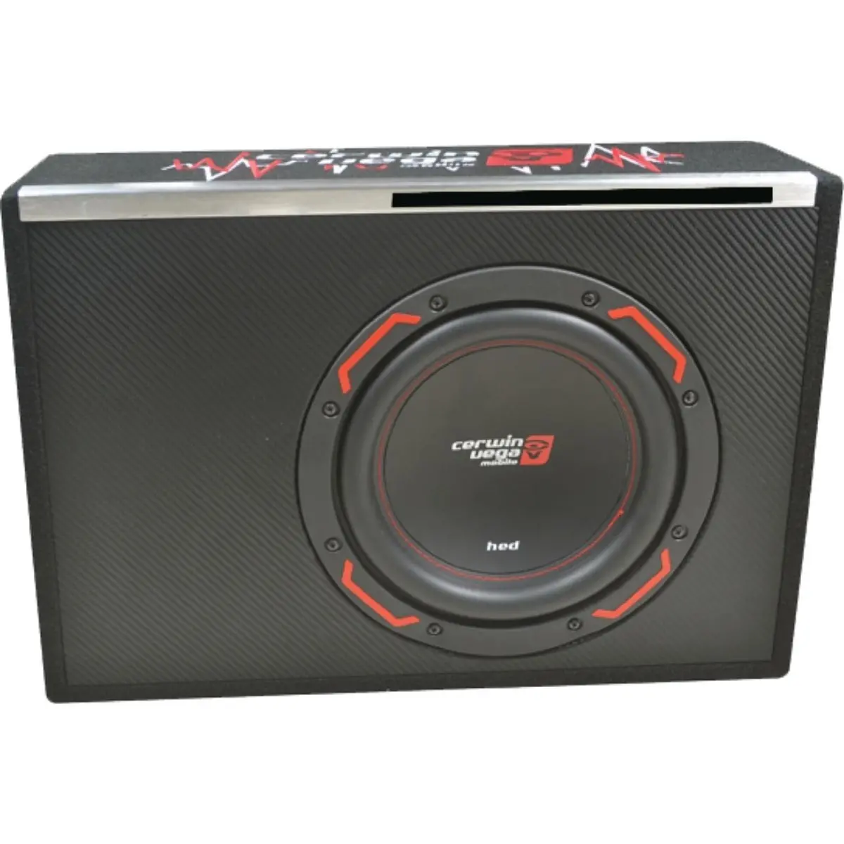Cerwin Vega H6te10sv 10" Subwoofer And Amplifier Loaded Box 1