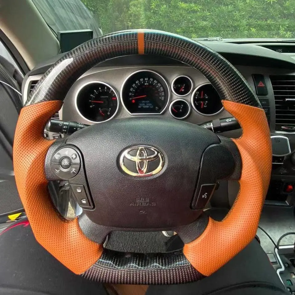 Handcrafted Carbon Fiber Steering Wheel For Toyota Tundra Sequoia |Ttd Craft 1