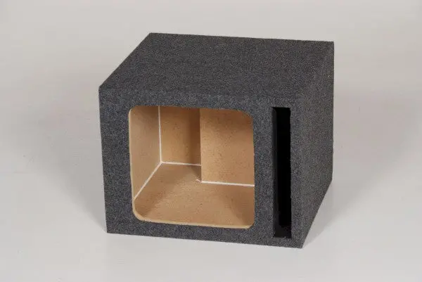 Qpower Hd1v12sq Single Vented 12" Square Hole Carpeted Speaker Box 1