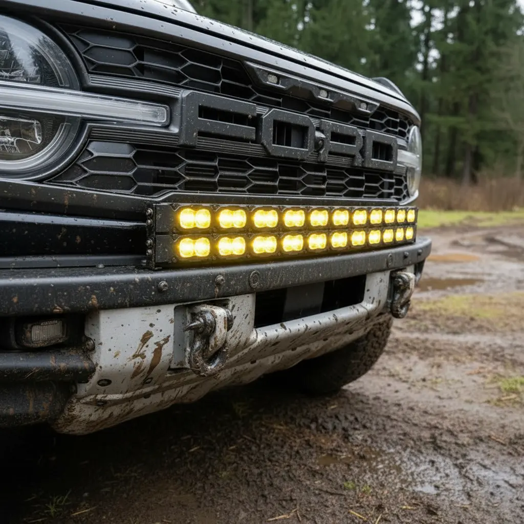 2021+ Ford Bronco Raptor Double Stacked Light Bars 2