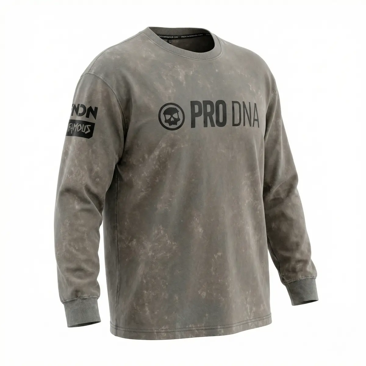 Stone Washed Long Sleeve Shirt - Stone 1