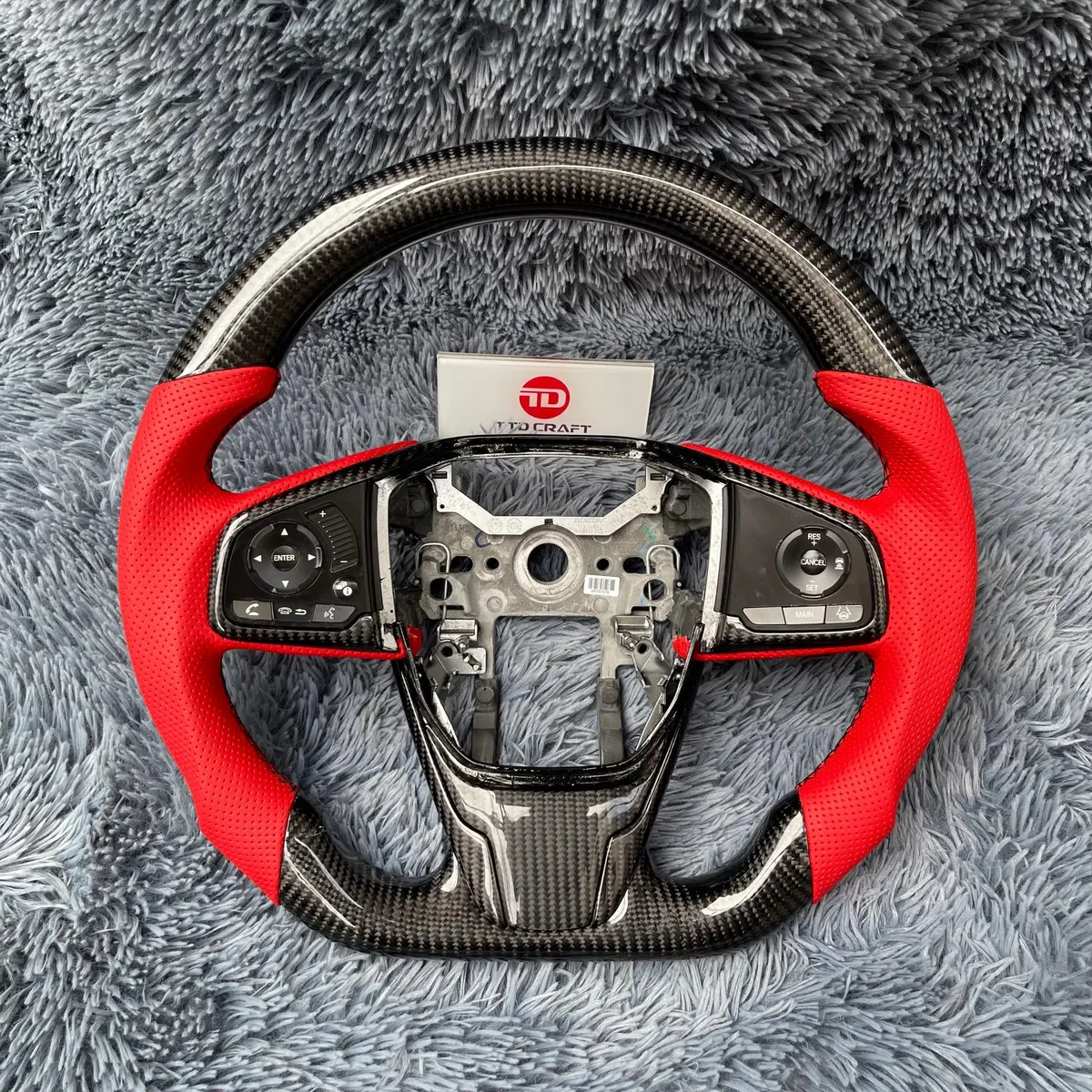 Honda 2017-2018 Crv Real Carbon Fiber Steering Wheel | Ttd Craft 1