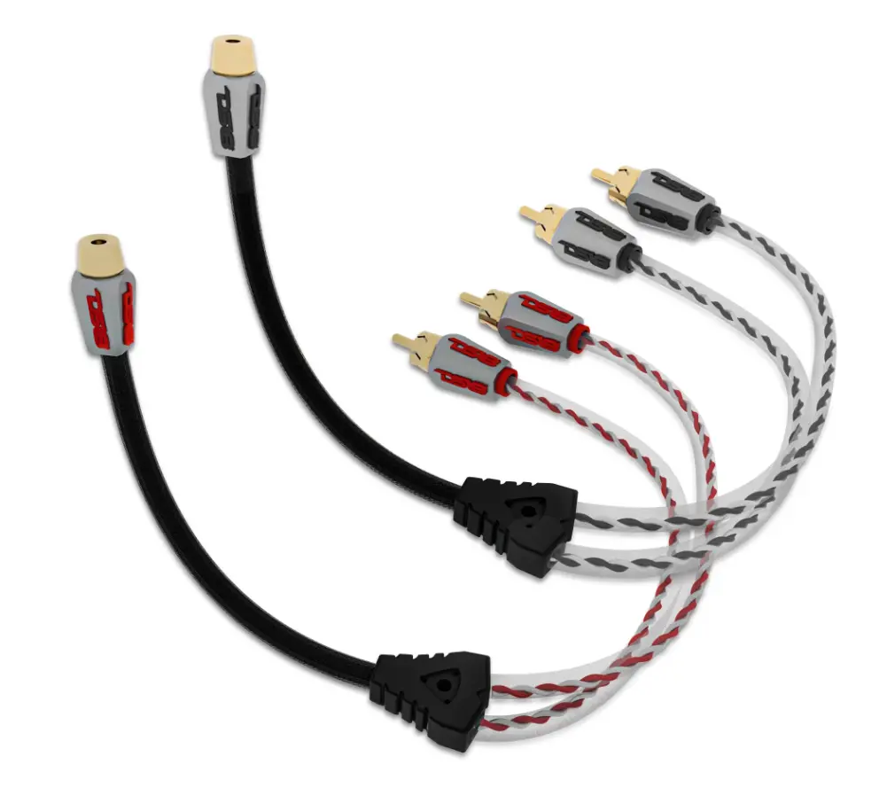 Ds18 Hqrca-1F2mkit Pair Of Ofc 1-Female To 2-Male Rca Splitters 1