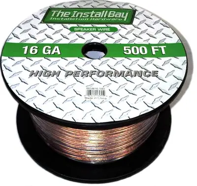 Install Bay Ibsw16-500 16 Gauge Speaker Wire 500 Ft 1