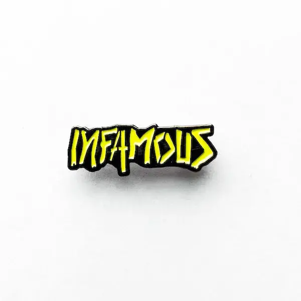 Custom Infamous Paintball Metal Pins 1