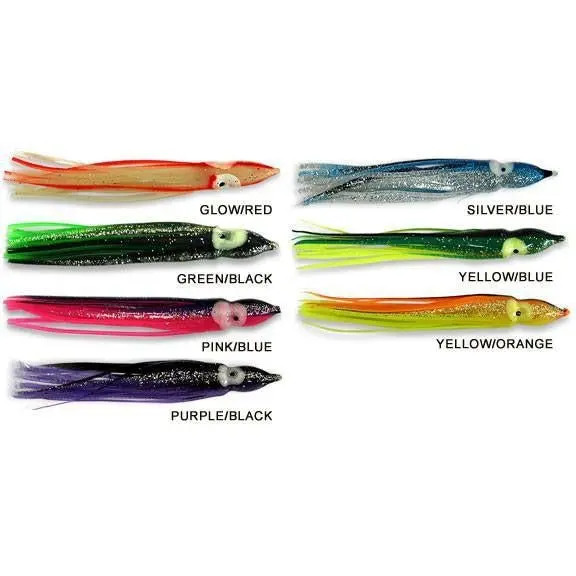Lead Masters Hoochie Squid Skirts | 5-Pack | Tuna & Salmon 1