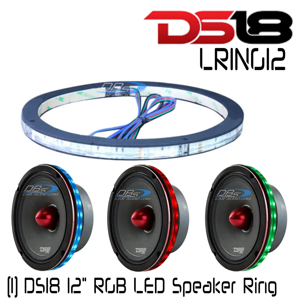 Ds18 Lring Rgb Led Rings For Mids And Subs - Choose Size 1