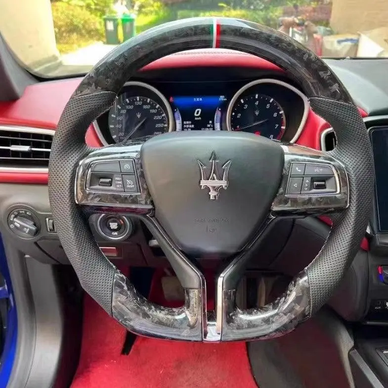 2014-2023 Maserati Ghibli Levante Quattroporte Forged Carbon Fiber Steering Wheel |Ttd Craft 1