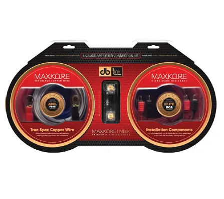 Db Drive Me4k Maxkore 4 Ga Amp Kit 100% Copper 1