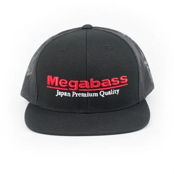 Megabass Classic Black Trucker Snapback 1