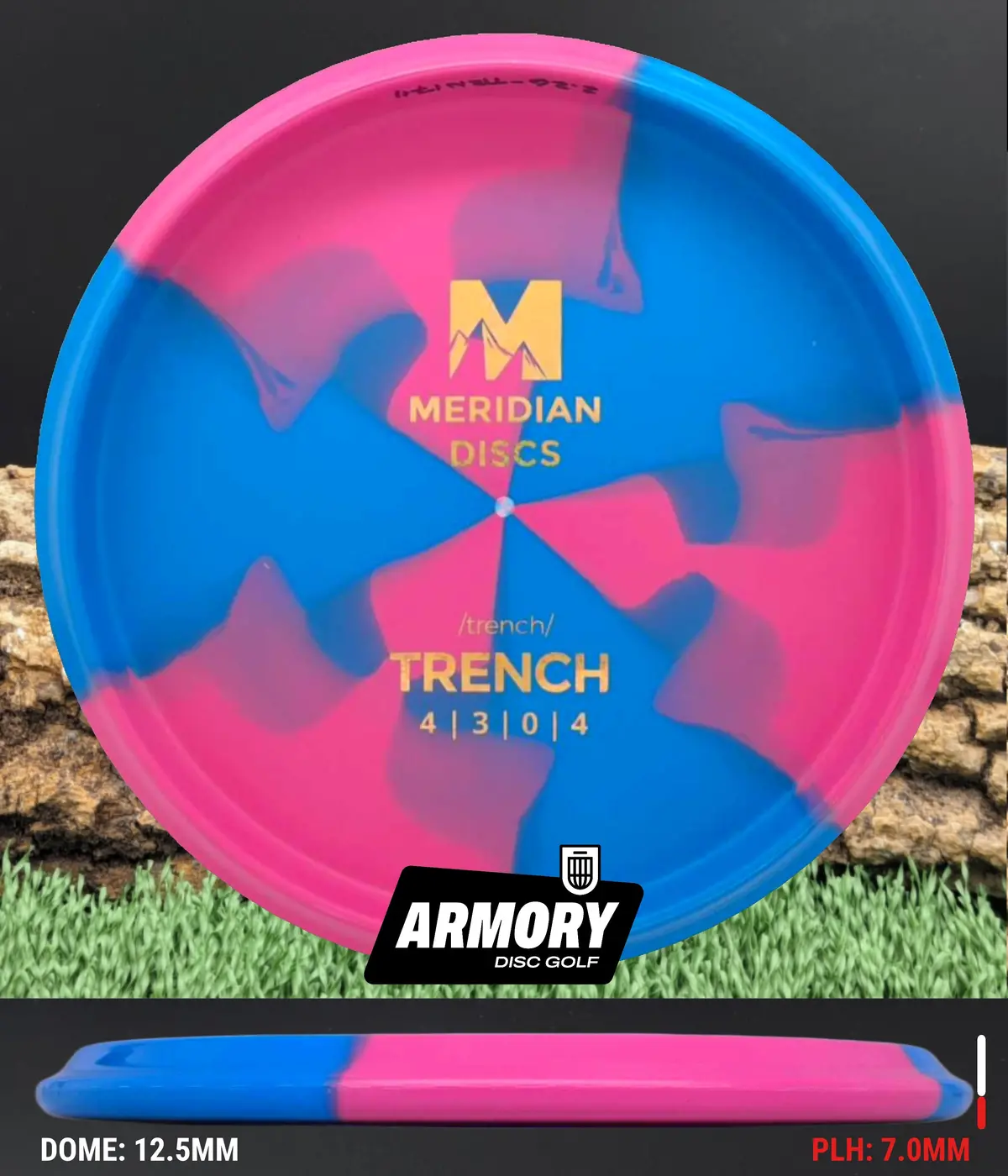 Meridian Discs Trench Marbled Graphite 1