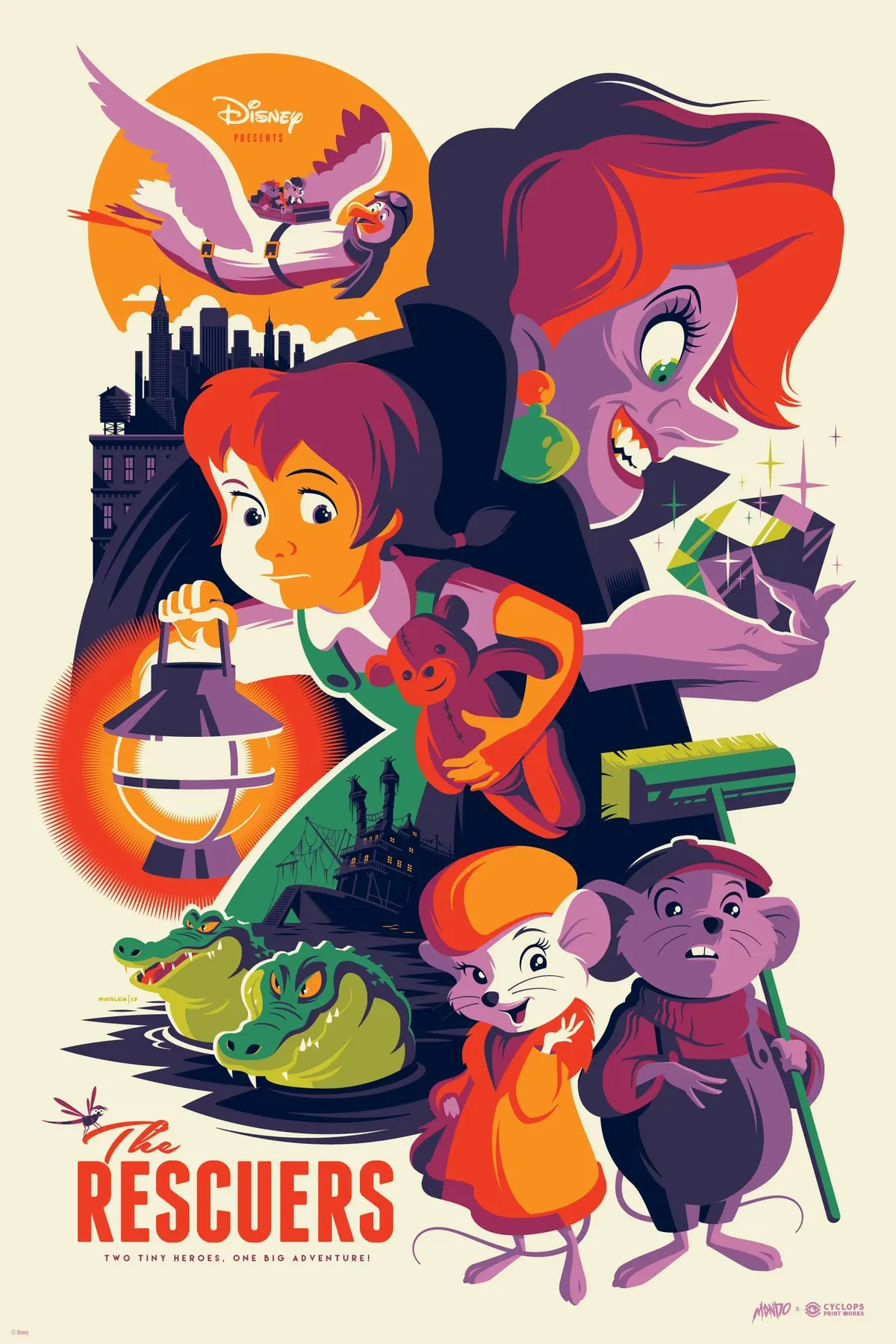 Mondo X Cyclops Print Works Print #26: The Rescuers 1