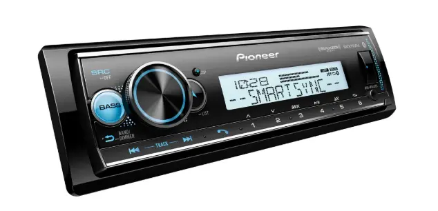 Pioneer Mvhms512bs Marine Single-Din Mechless Receiver, Bluetooth 1