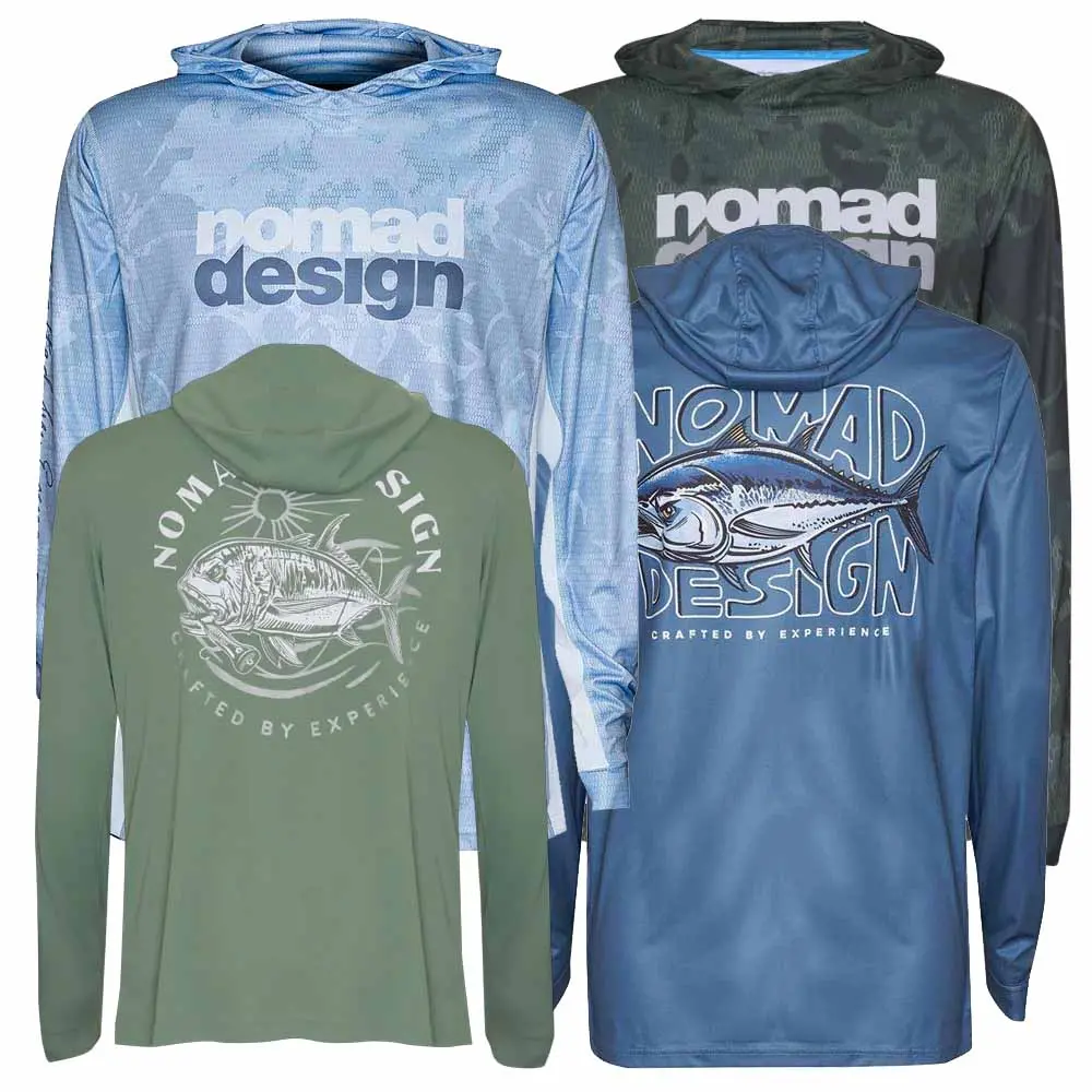 Nomad Hooded Tech Uv Protective Fishing Shirt 1
